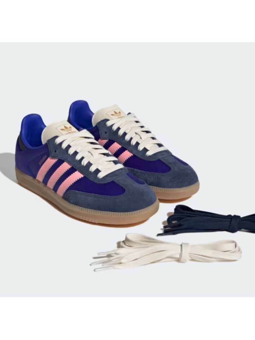 adidas Samba OG Lucid Blue / Dark Indigo / Gum - Picture 5 of 10